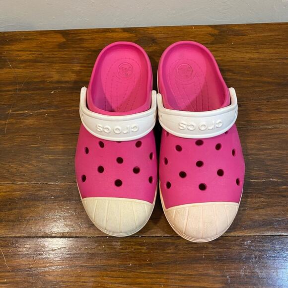 Crocs Pink Size Junior 2 Water Proof - Picture 4 of 7